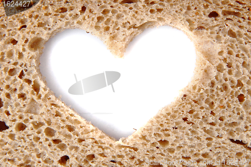 Image of nice bread heart