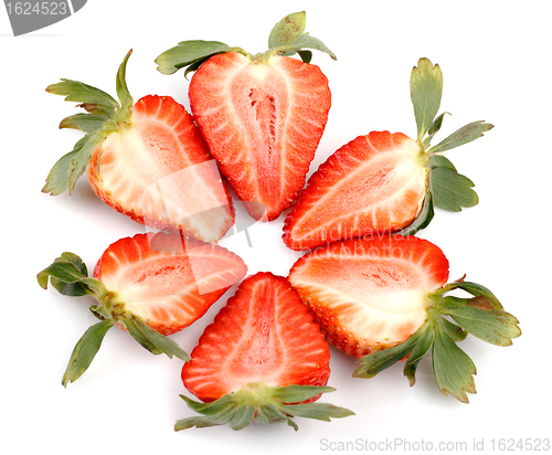 Image of Fresh Strawberries closeup