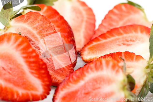 Image of Fresh Strawberries closeup