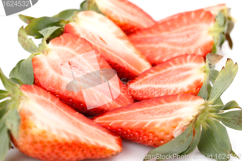 Image of Fresh Strawberries closeup