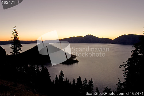 Image of Sunrise over lake