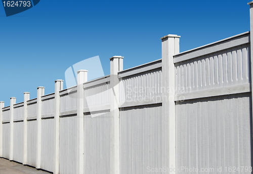 Image of White Wooden Fence