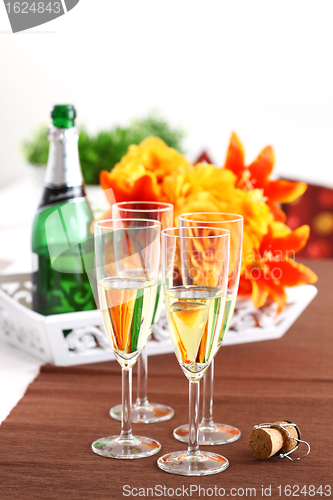 Image of Sparkling wine on the table