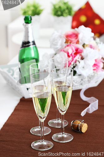 Image of Sparkling wine on the table