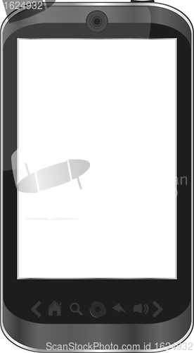 Image of vector smart phone isolated on white - iphone