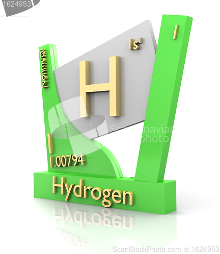 Image of Hydrogen form Periodic Table of Elements - V2