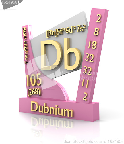 Image of Dubnium form Periodic Table of Elements - V2