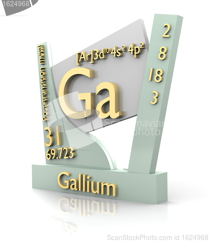 Image of Gallium form Periodic Table of Elements - V2