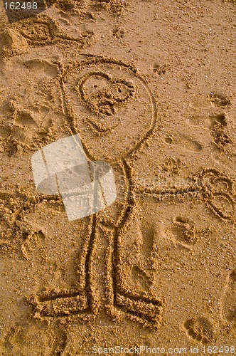 Image of Drawing in the sand