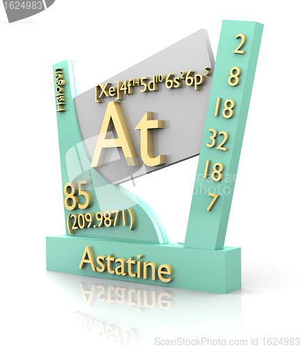 Image of Astatine form Periodic Table of Elements - V2