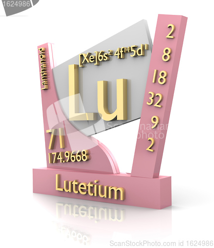 Image of Lutetium form Periodic Table of Elements - V2