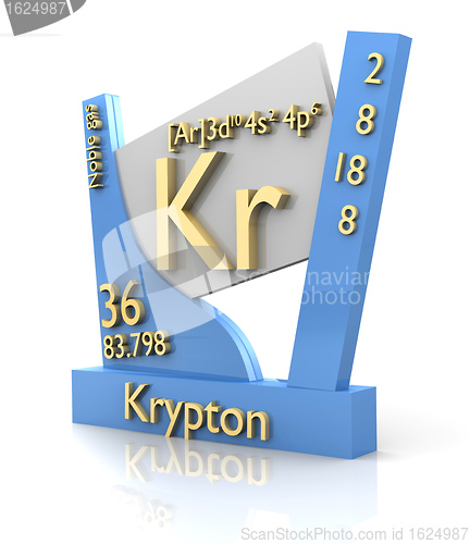 Image of Krypton form Periodic Table of Elements - V2