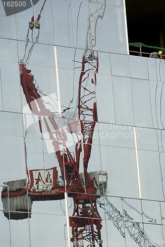 Image of Crane reflection