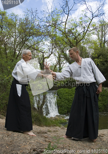 Image of training of Aikido