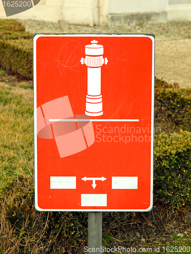 Image of Fire hydrant sign