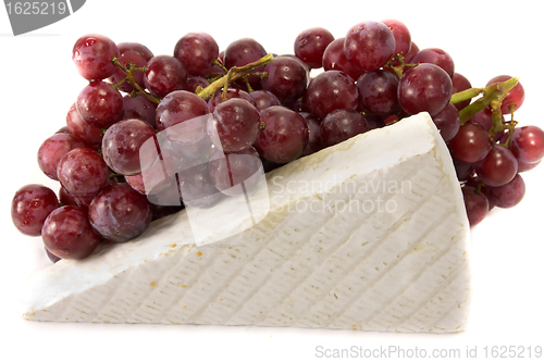 Image of Brie and grapes