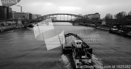 Image of view of the Seine, Paris. 