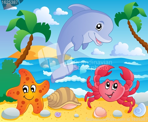 Image of Beach theme scenery 3