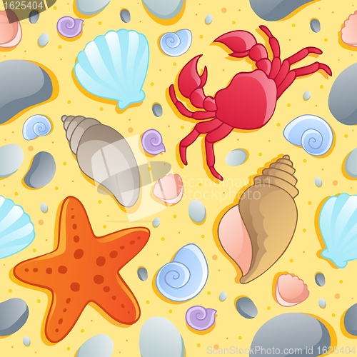 Image of Beach theme seamless background 1