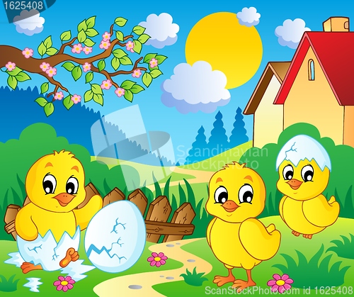 Image of Scene with spring season theme 2