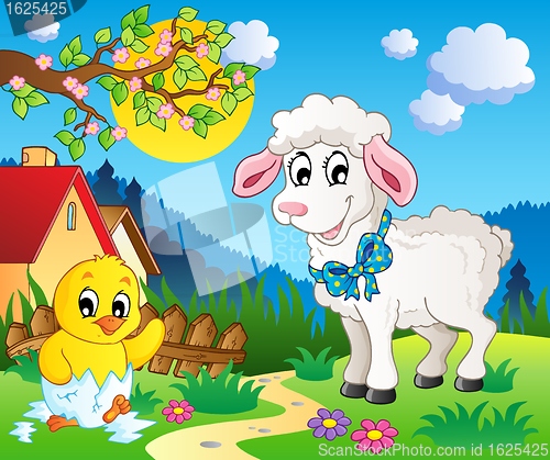 Image of Scene with spring season theme 3