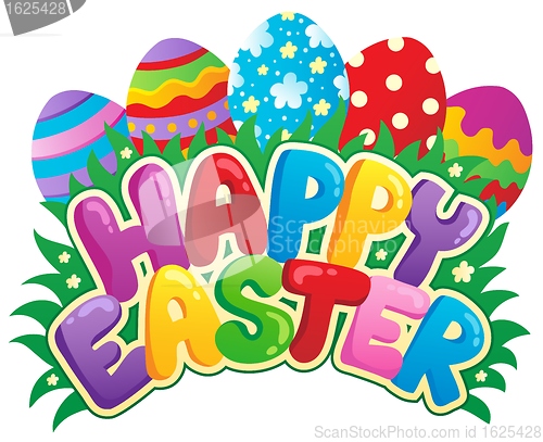 Image of Happy Easter sign theme image 3
