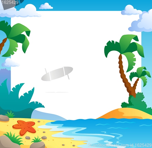 Image of Beach theme frame 1