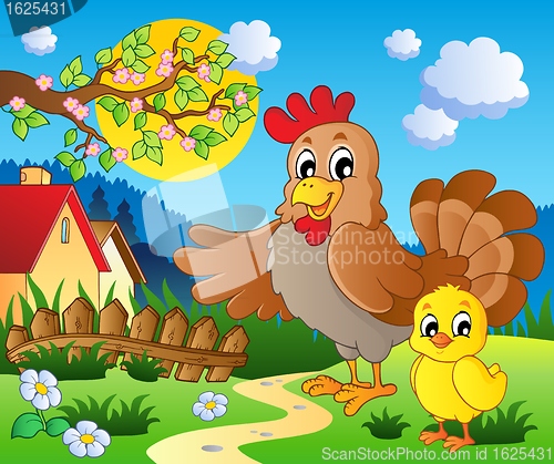 Image of Scene with spring season theme 1