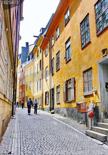 Image of Along the streets of The Old Town (Gamla Stan) in Stockholm