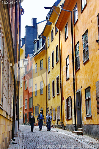 Image of Along the streets of The Old Town (Gamla Stan) in Stockholm