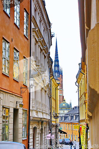 Image of  Along the streets of The Old Town (Gamla Stan) in Stockholm
