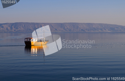 Image of Boat on the sea of Galilee