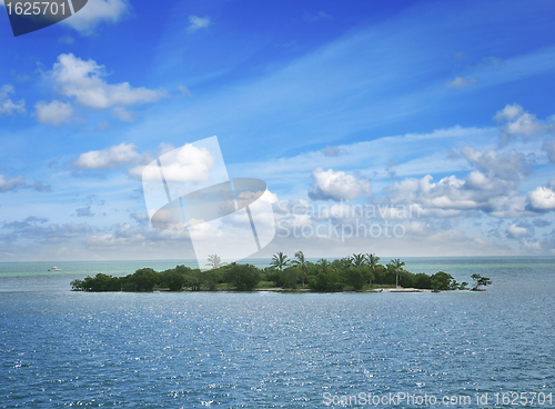 Image of Small Island In The Ocean