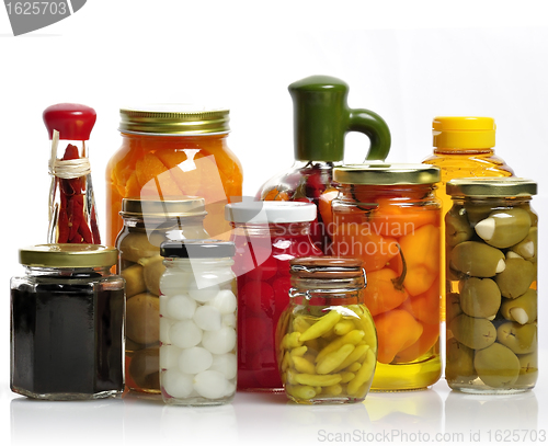 Image of Glass Jars Of Preserved Food