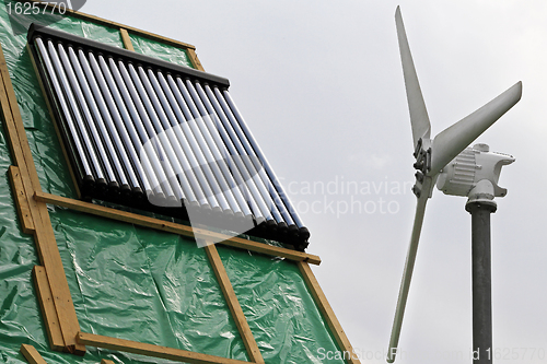 Image of Rooftop water heater