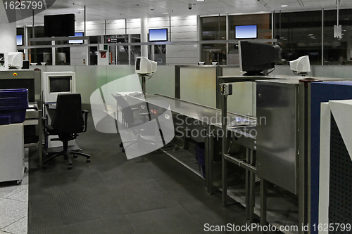 Image of Airport luggage scanner