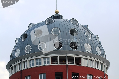 Image of modern round building