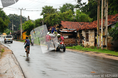 Image of Street in Sri Lanka After Rain