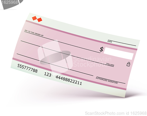 Image of Bank check 