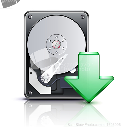 Image of Computer download concept with 