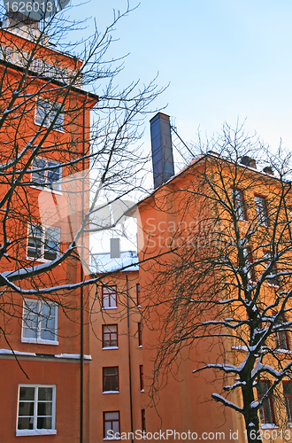 Image of Nice residential district in the center of Stockholm