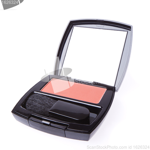 Image of compact blush with brush