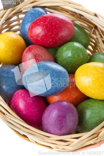 Image of easter eggs in basket