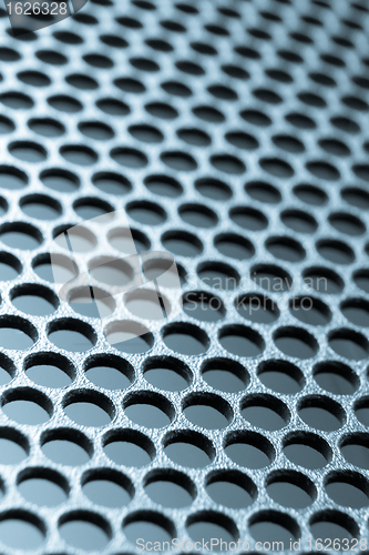 Image of abstract metallic grid
