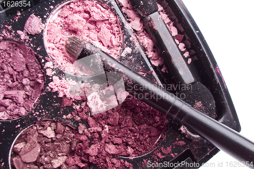 Image of crushed compact eyeshadows