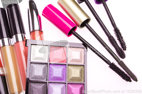 Image of makeup set isolated