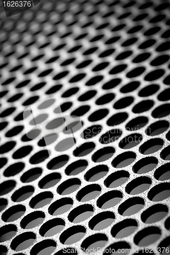 Image of abstract metallic grid