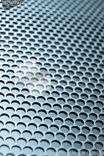 Image of abstract metallic grid