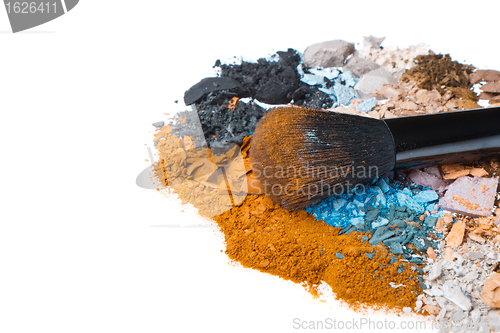 Image of set of multicolor crushed eyeshadows