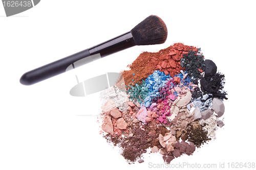 Image of set of multicolor crushed eyeshadows